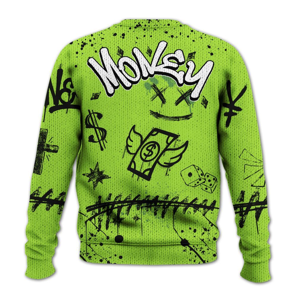Knitted Sweater To Match Kobe 6 SE Grinch - Everybody Paid In Full Crayon