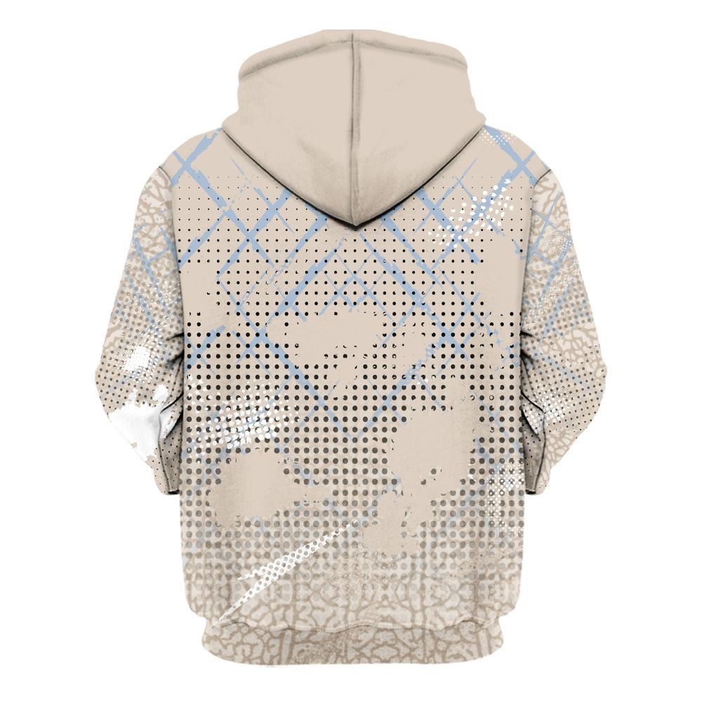 Hoodie To Match Desert Sand 3s - Halftone Stand Business Dripping All Over Print