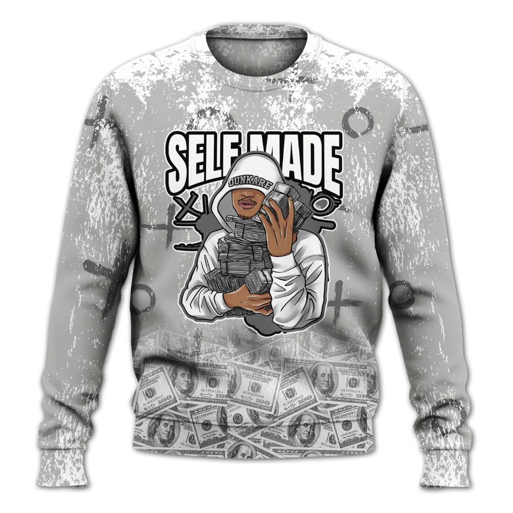 Sweatshirt To Match Retro Wet Cement 4s - Selfmade Unique Grunge All Over Print