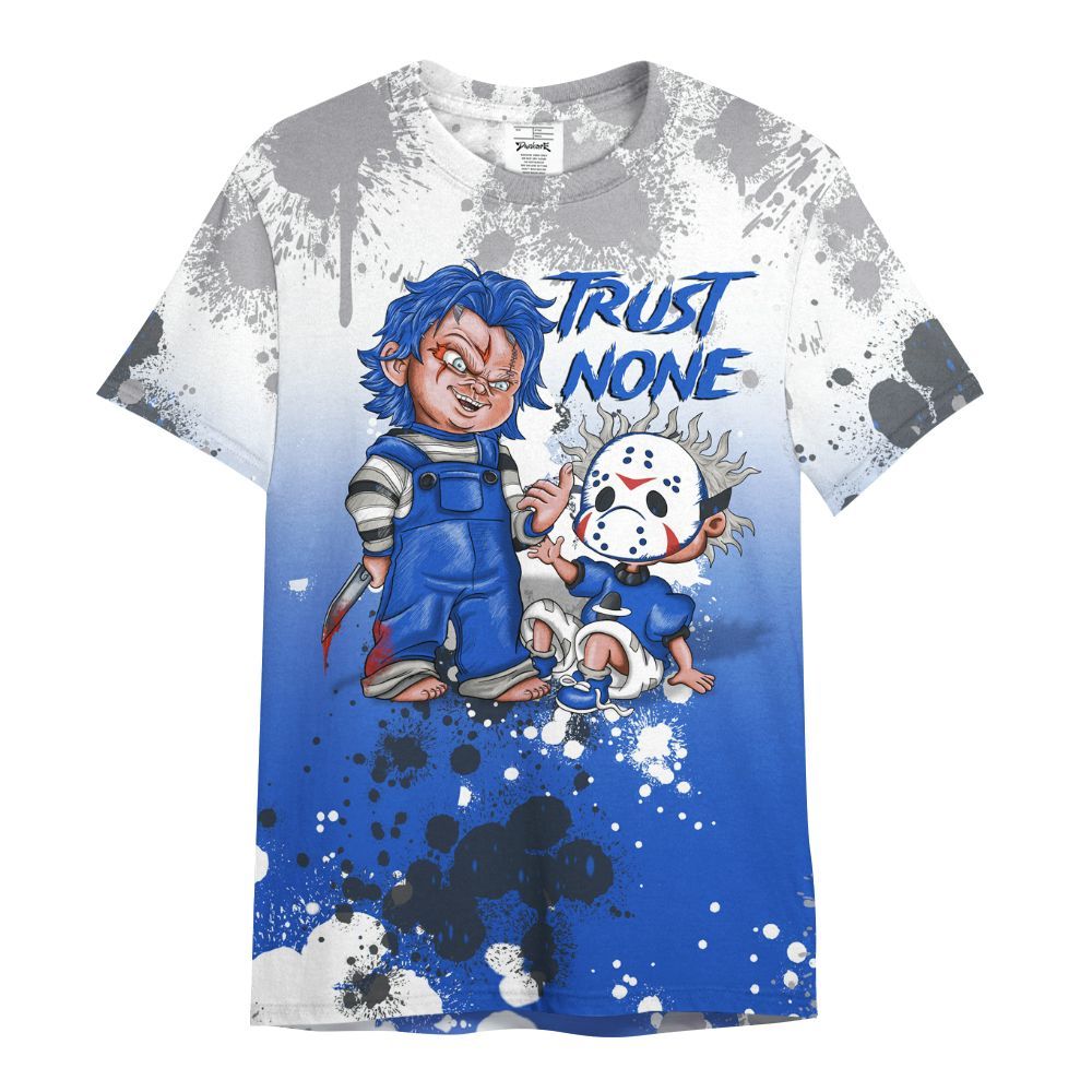Shirt To Match Retro Stealth 5s - Trust No One Scary All Over Print