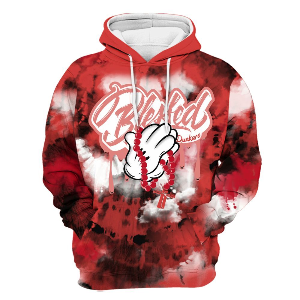 Hoodie To Match Scoot Zeros ODD City - God Blessed Tie Dye All Over Print