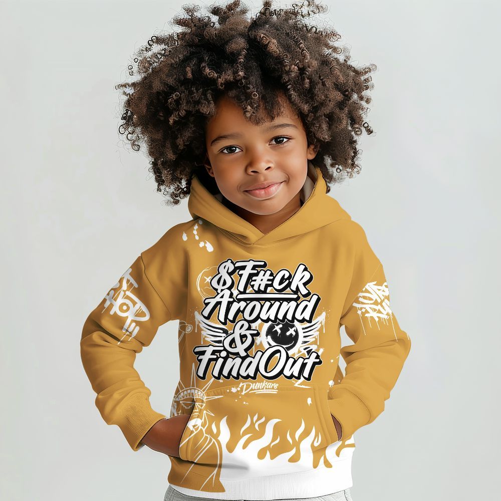 Hoodie To Match Low OG Rookie Of The Year 1s - Graphic Fck Around Find Out All Over Print