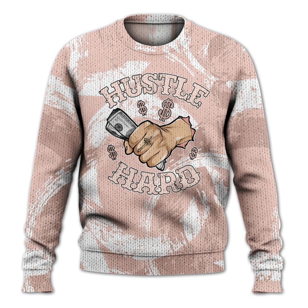 Knitted Sweater To Match Low Legend Pink 11s - Hustles Hard! Splash