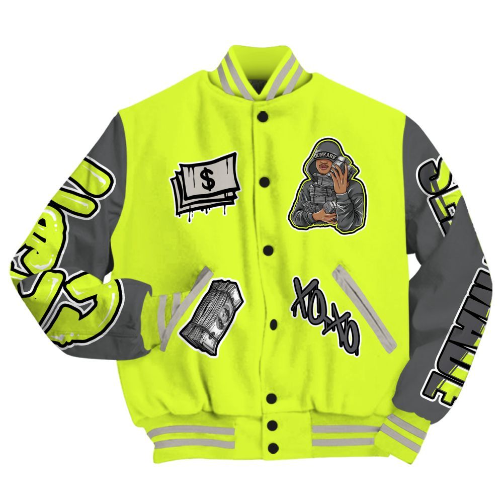 Varsity Jacket To Match 95 OG Big Bubble Neon 2026 - Selfmade Unique All Over Print