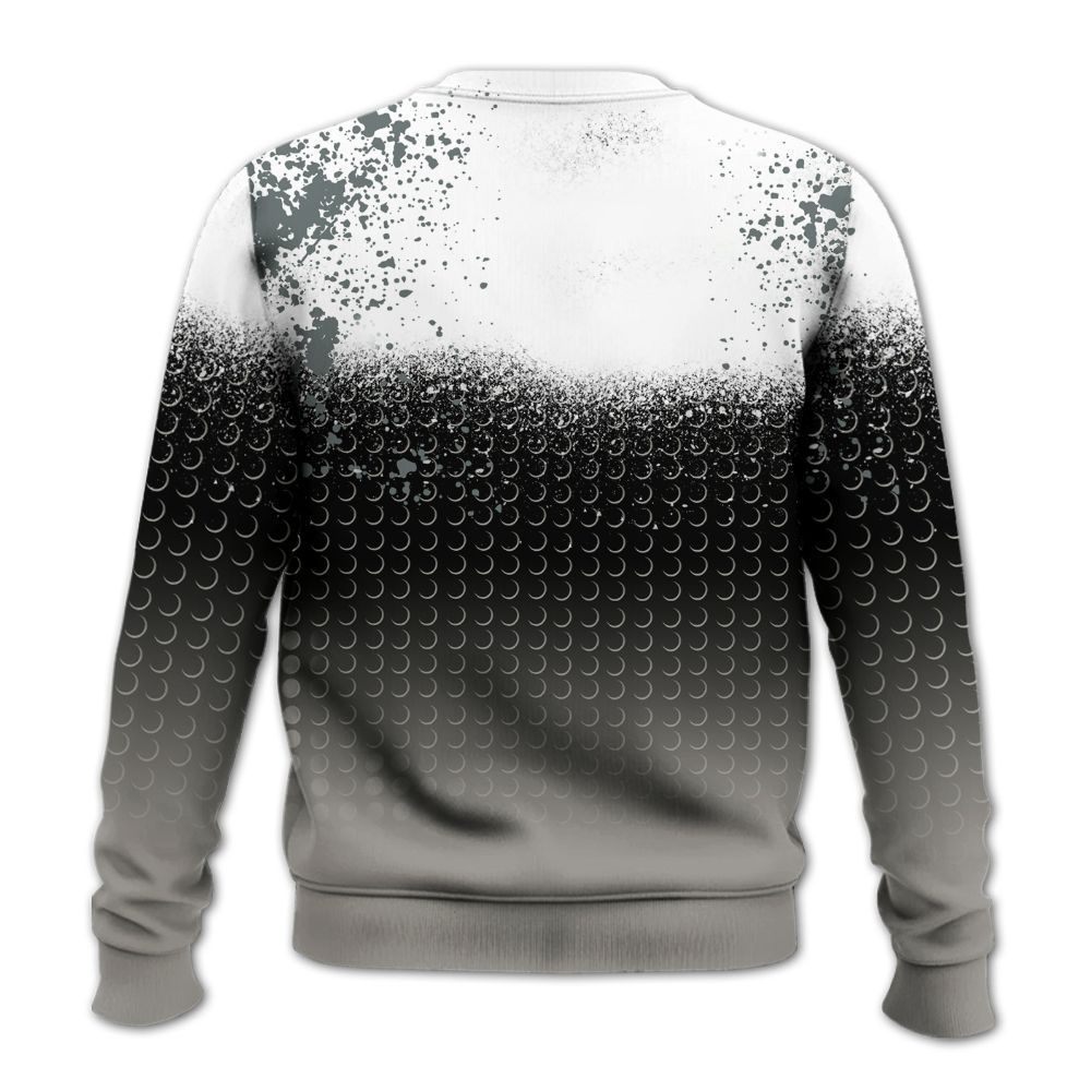 Sweatshirt To Match Cool Grey 9s - Halftone Time Is Money All Over Print