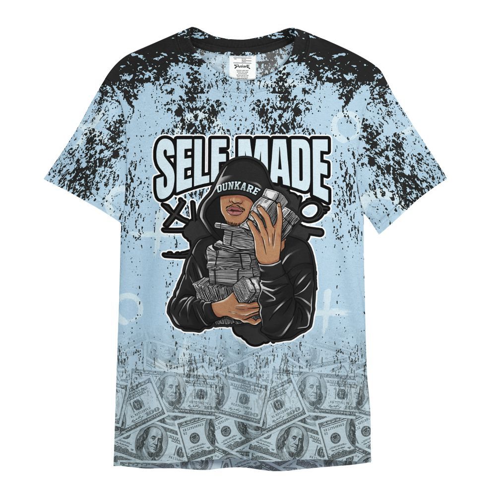 Shirt To Match Foamposite One Psychic Blue - Selfmade Unique Grunge All Over Print