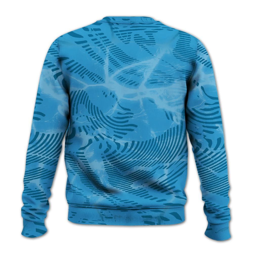 Sweatshirt To Match Powder Blue 9s - Havok Bear All Over Print