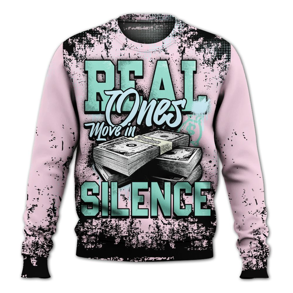 Sweatshirt To Match Retro Easter 5s - Move In Silence Money Street Retro All Over Print