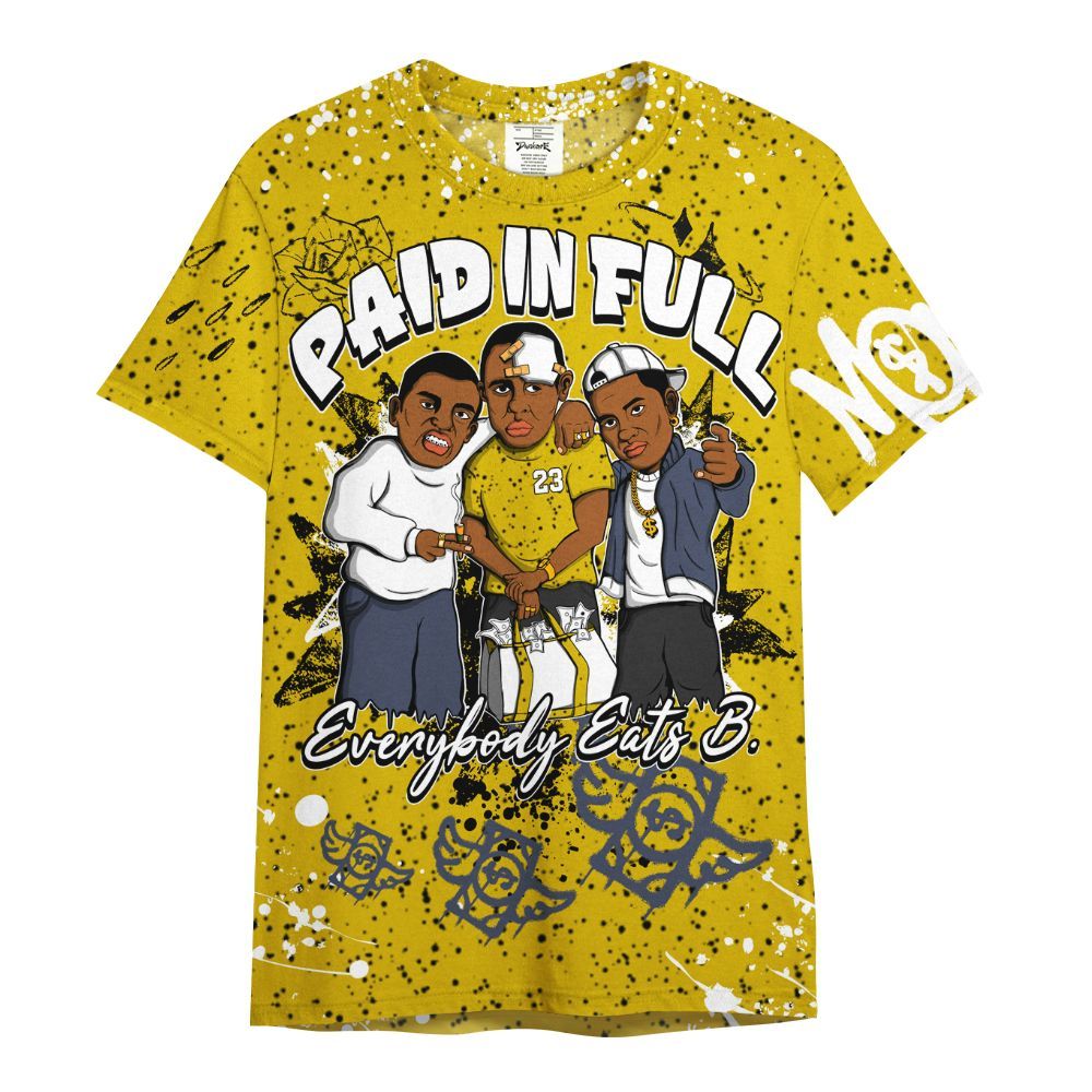 Shirt To Match Retro Tour Yellow 2026 4s - Everybody Paid In Full Crayon All Over Print