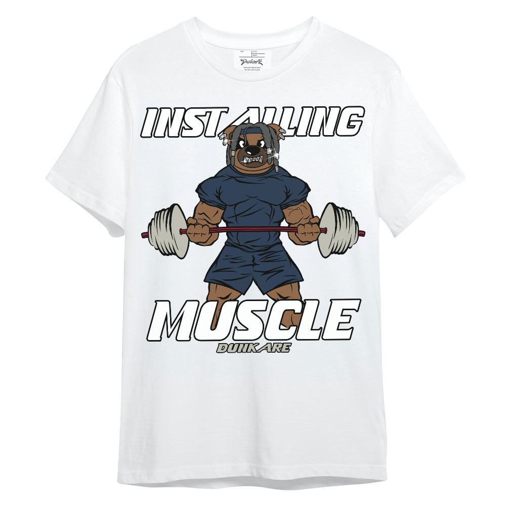 Shirt To Match Navy Blue 2024 6s - Installing Muscle Bear Unisex Shirt
