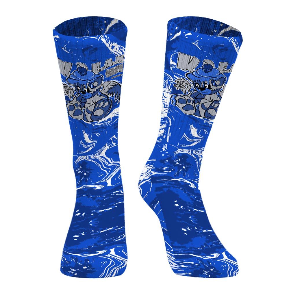 Sock To Match Air Foamposite One Royal - Loot Bear Liquid