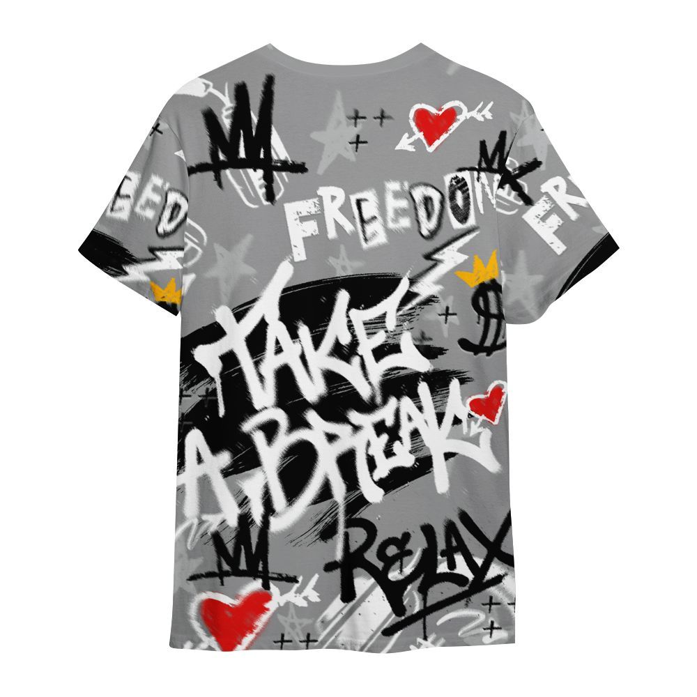 Shirt To Match Retro Stealth 12s - Take Break Freedom Graffiti Streetwear All Over Print