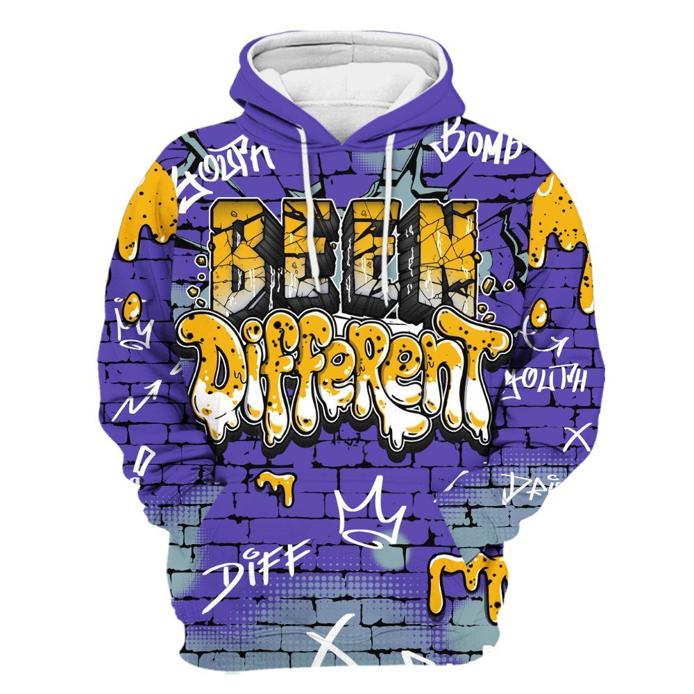 Hoodie To Match Imperial Purple 4s - Been Different All Over Print