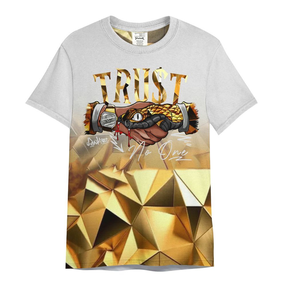 Shirt To Match NET Gold 4s - Snake Trust No One Drip All Over Print
