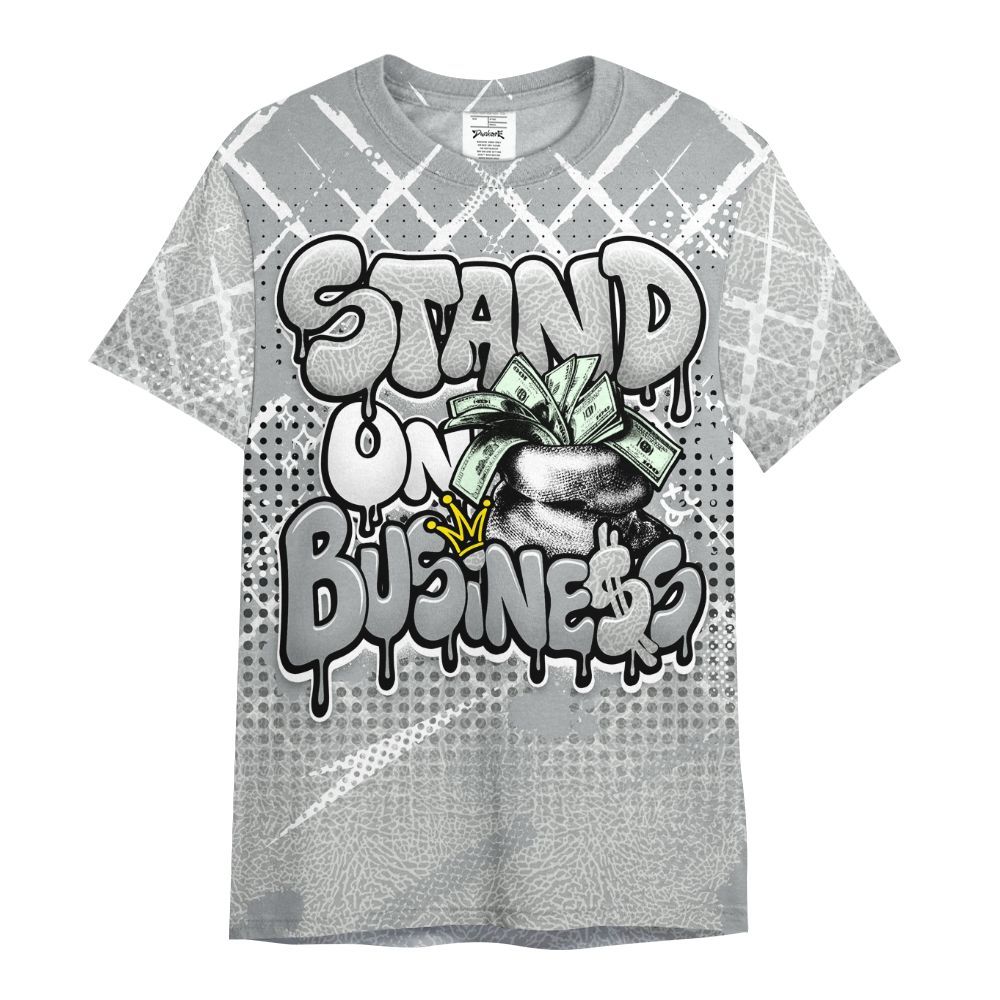 Shirt To Match Retro Pure Money 3s - Halftone Stand Business Dripping All Over Print