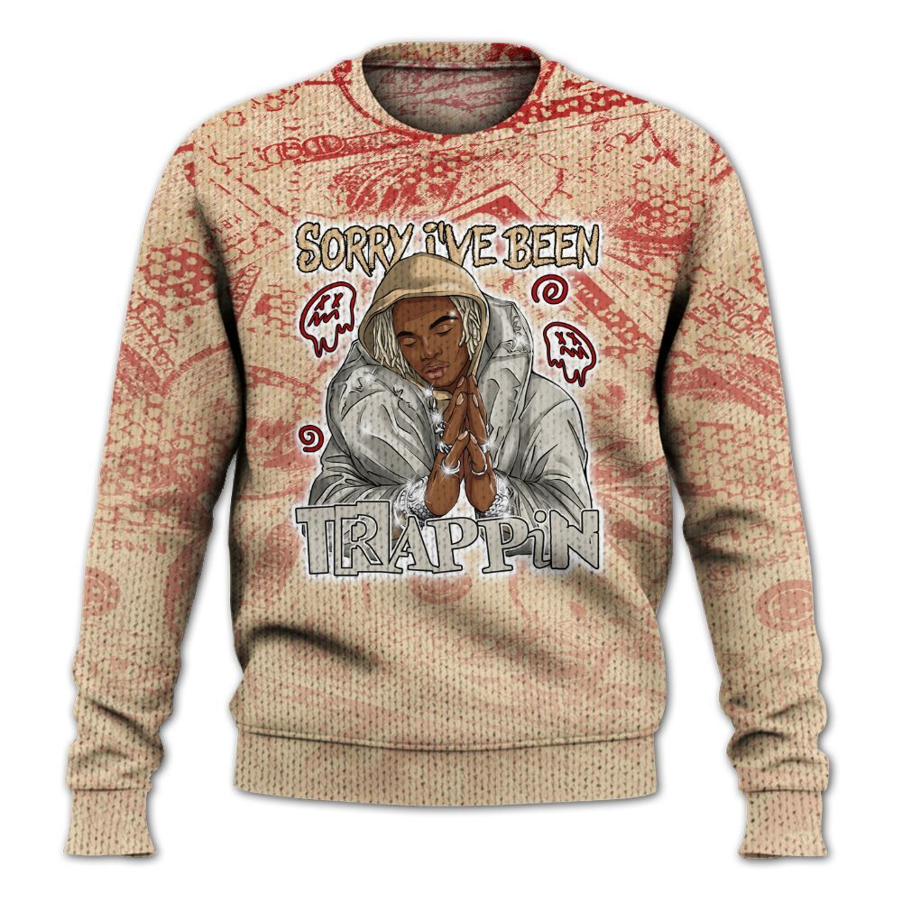 Knitted Sweater To Match Dunk Low Strawberry Waffle - Trappin' Banknote