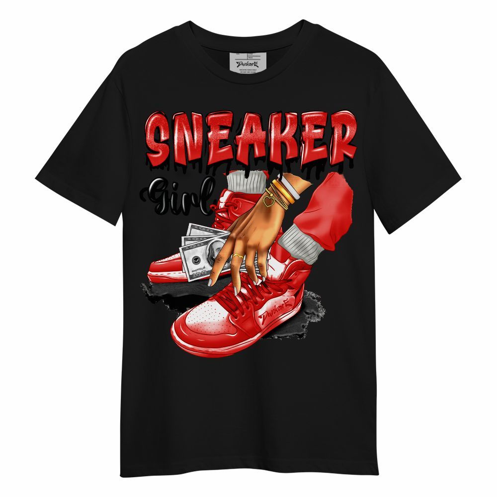 Shirt To Match Vomero 5 Bright Crimson - SNEAKER Girl Money Drip Unisex Shirt