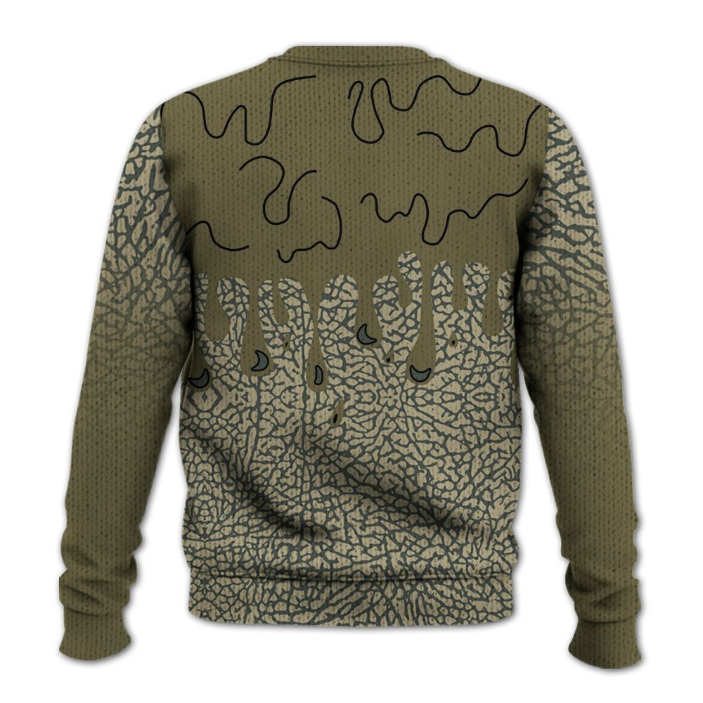 Sweater To Match Retro Family Affair 3s - Snake Trust No One Drip Graphic