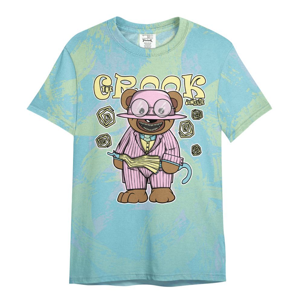 Shirt To Match SB Dunk Low Visty - Swindler Bear Circle Slpash All Over Print