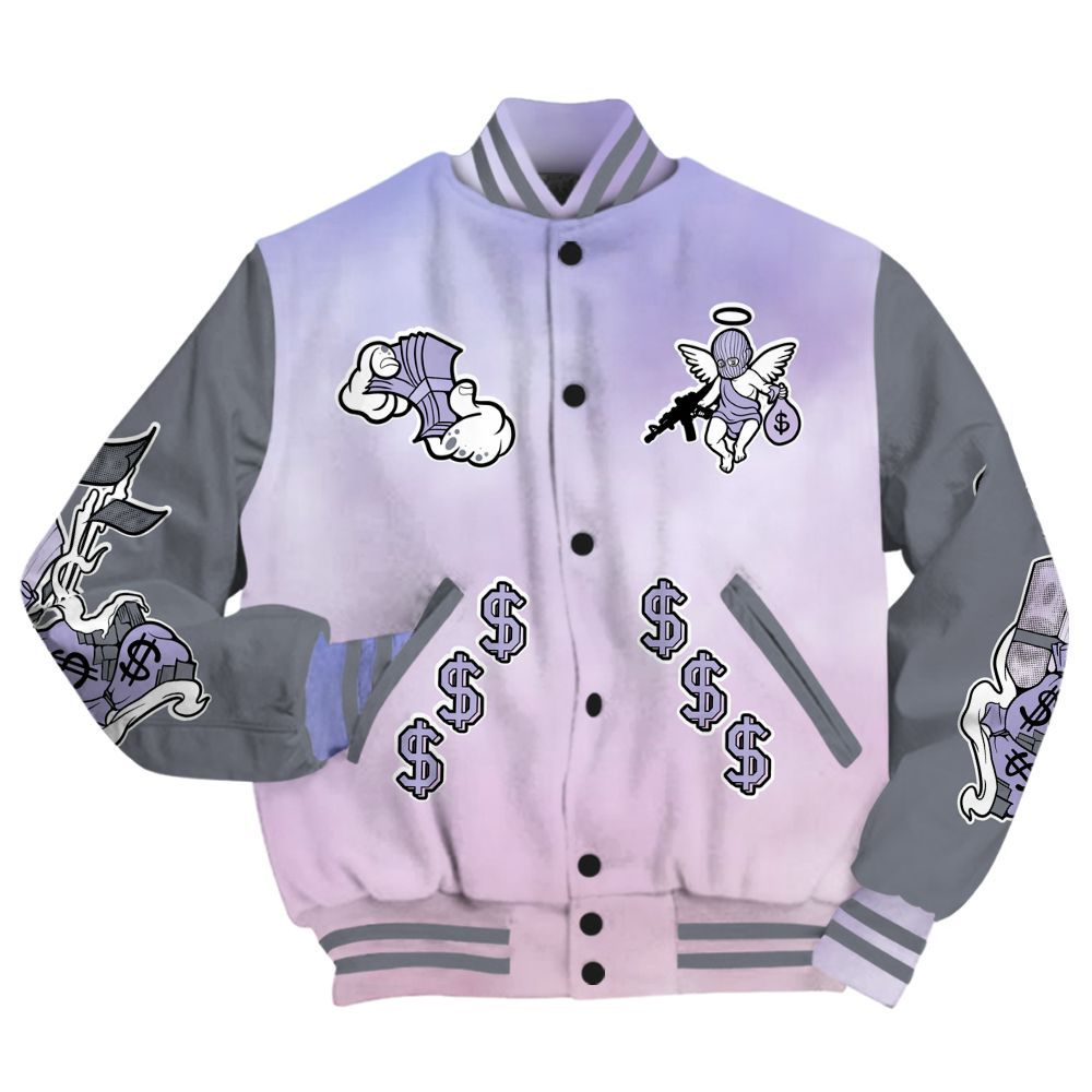 Varsity Jacket To Match Zen Master 4s - Ones Move In Silence Graphic All Over Print