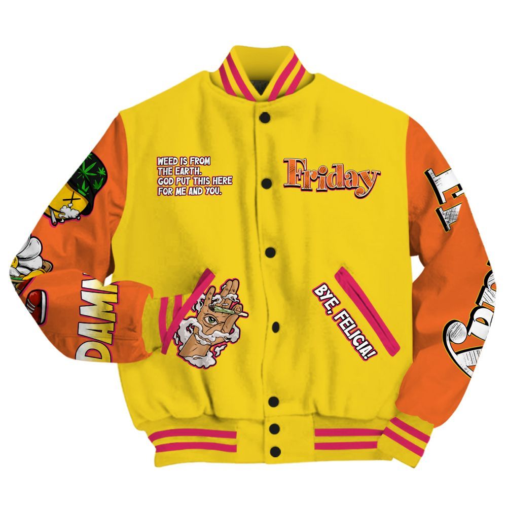 Varsity Jacket To Match Max 95 Woven Multi - Friday Sneaker Stress Style All Over Print
