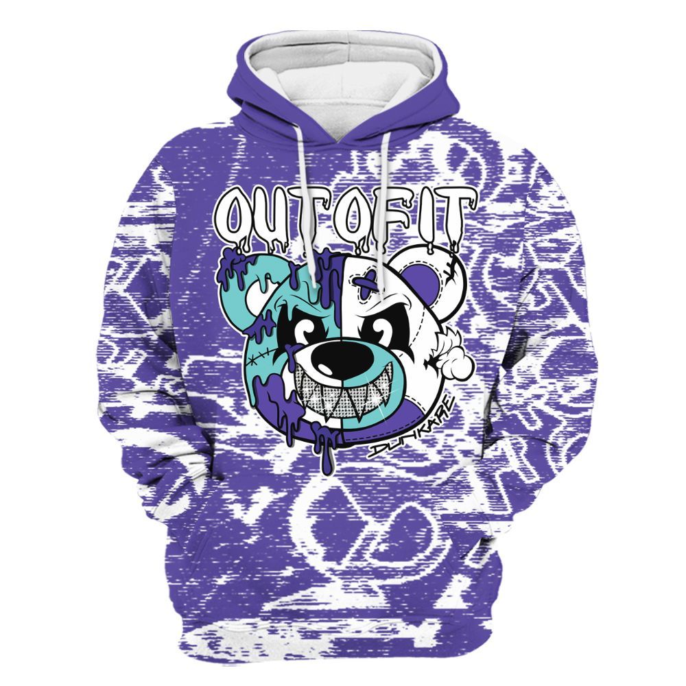 Hoodie To Match Low Hornets 1s - Out Of It Bear Avant-Garde All Over Print