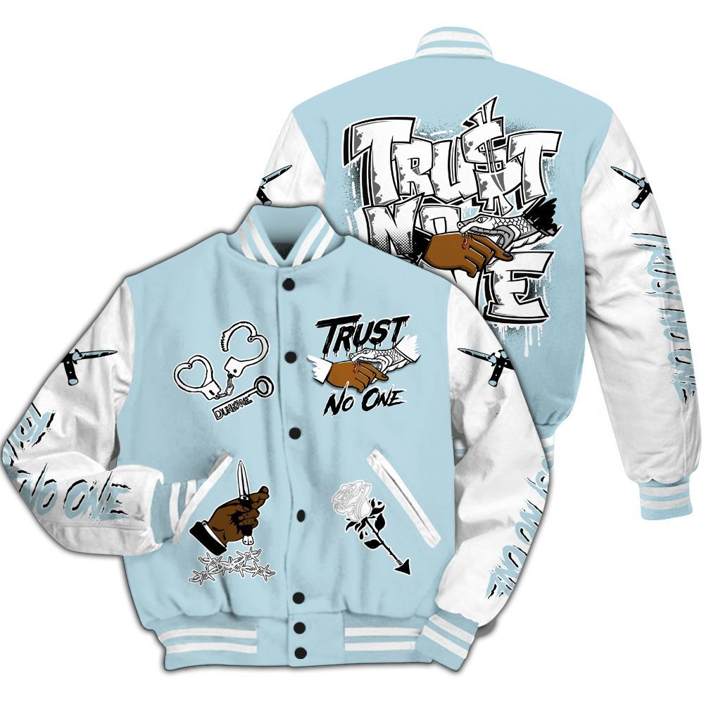 Varsity Jacket To Match Low Year Of The Snake 11s - Trust No One Dripping All Over Print