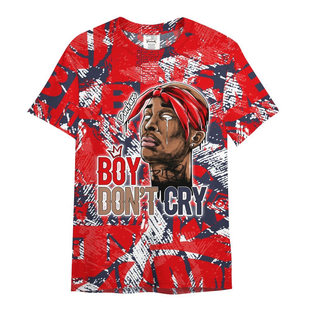 Shirt To Match Low OG Howard Bison 1s - Boiz Ain't Cry Unique Abstract All Over Print