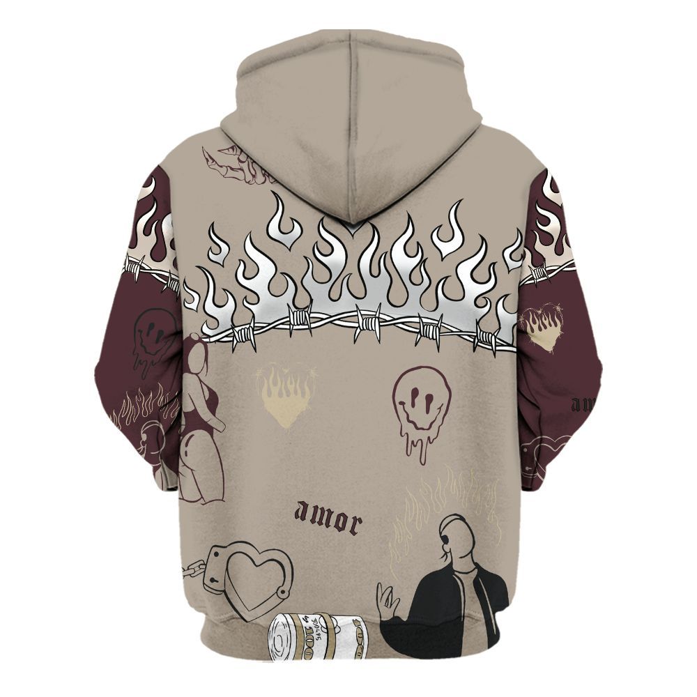 Hoodie To Match AMM Retro Phantom 4s - Snake Trust No One All Over Print