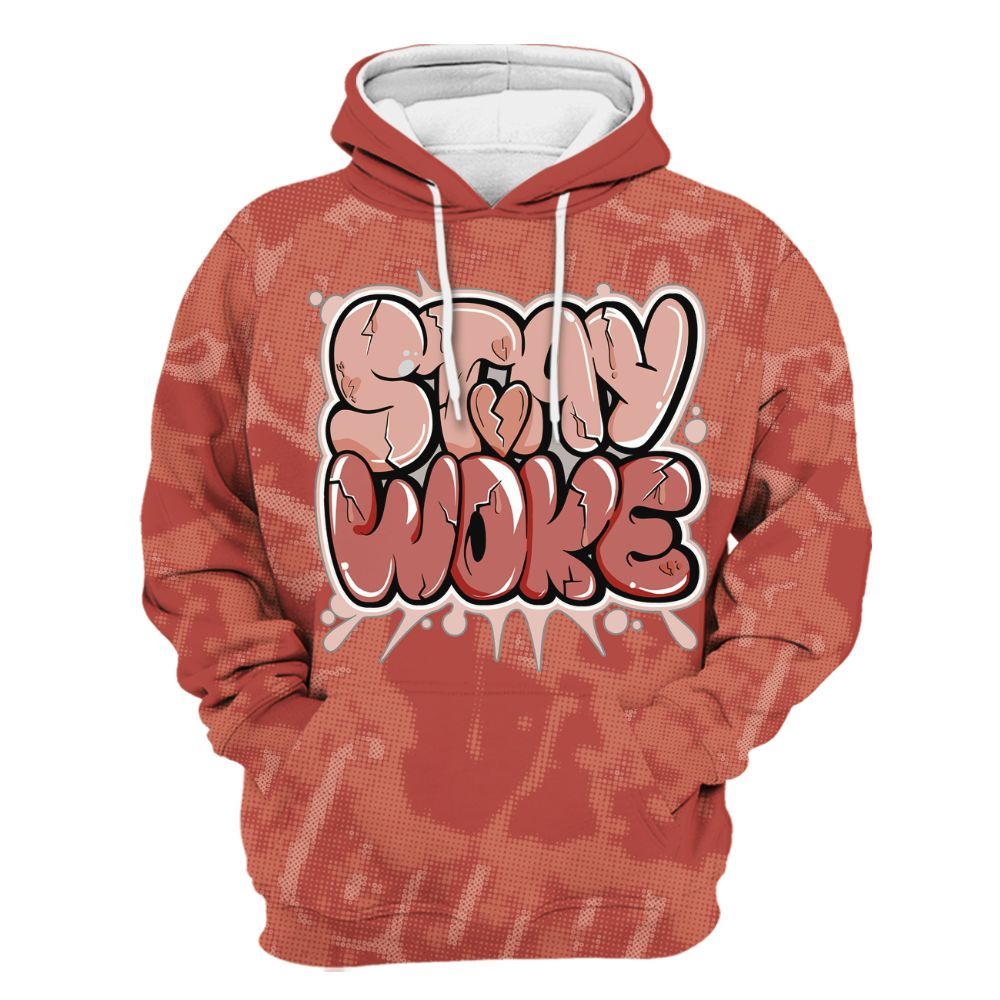 Hoodie To Match Dune Red 13s - Stay And Woken Street All Over Print