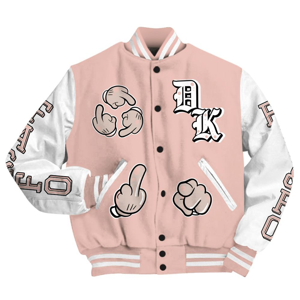 Varsity Jacket To Match Dunk Low Pink Velvet - F Around Find Out Graphic All Over Print