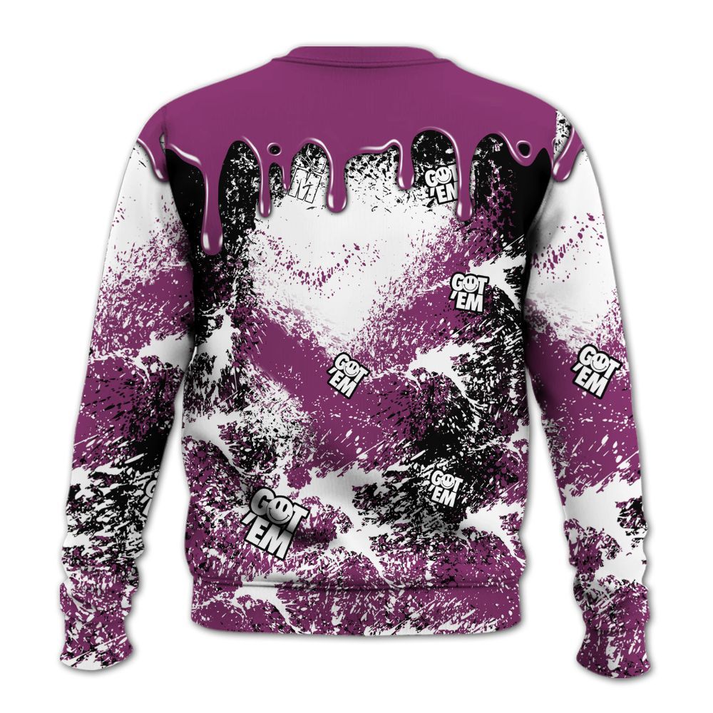 Sweatshirt To Match Air Max Sunder Gore Tex Bold Berry - Dripping 23 Drip All Over Print