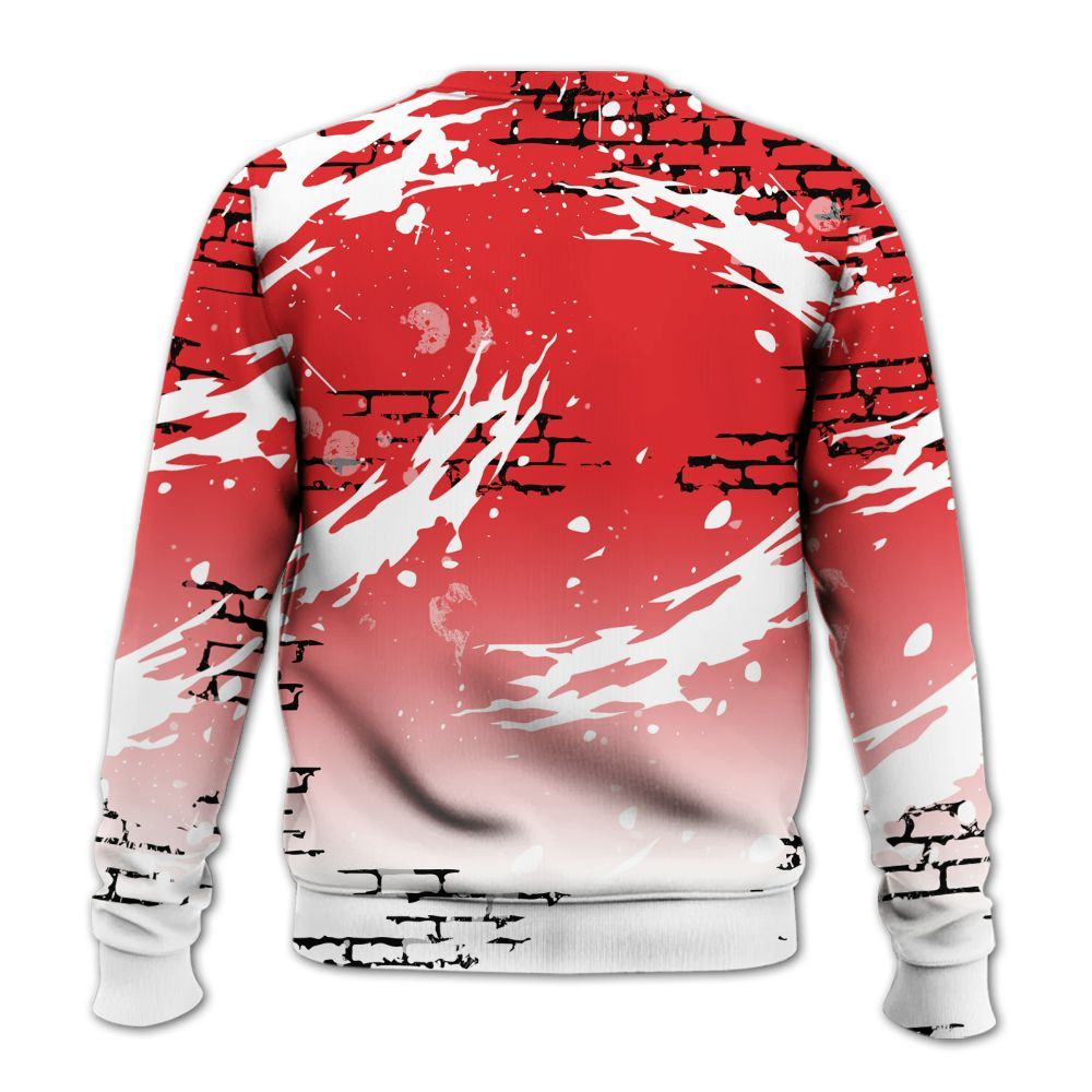 Sweatshirt To Match Chile Red 9s - Values Of Loyalty Drip All Over Print