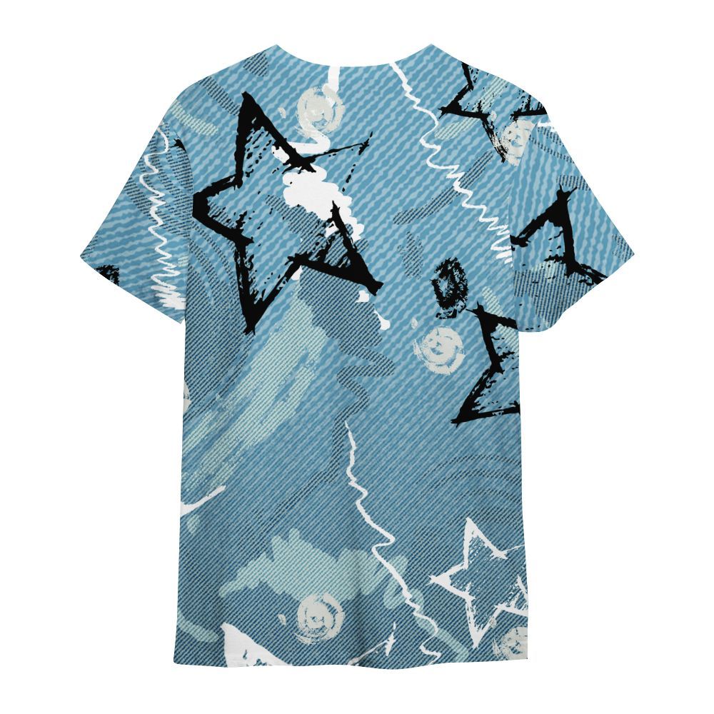 Shirt To Match Denim Worn Blue 2025 4s - Grind Shine Later Drip All Over Print