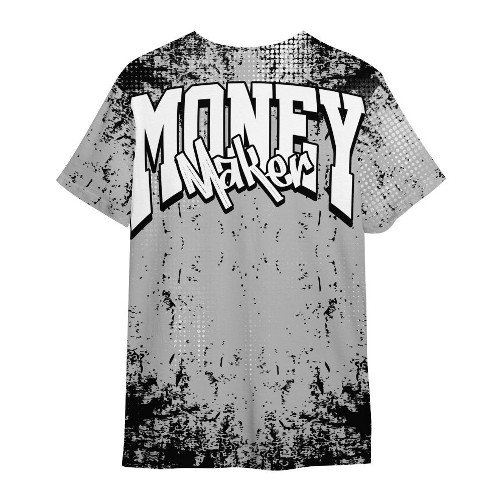 Shirt To Match Low 85 Metallic Black 1s - Move In Silence Money Street Retro All Over Print