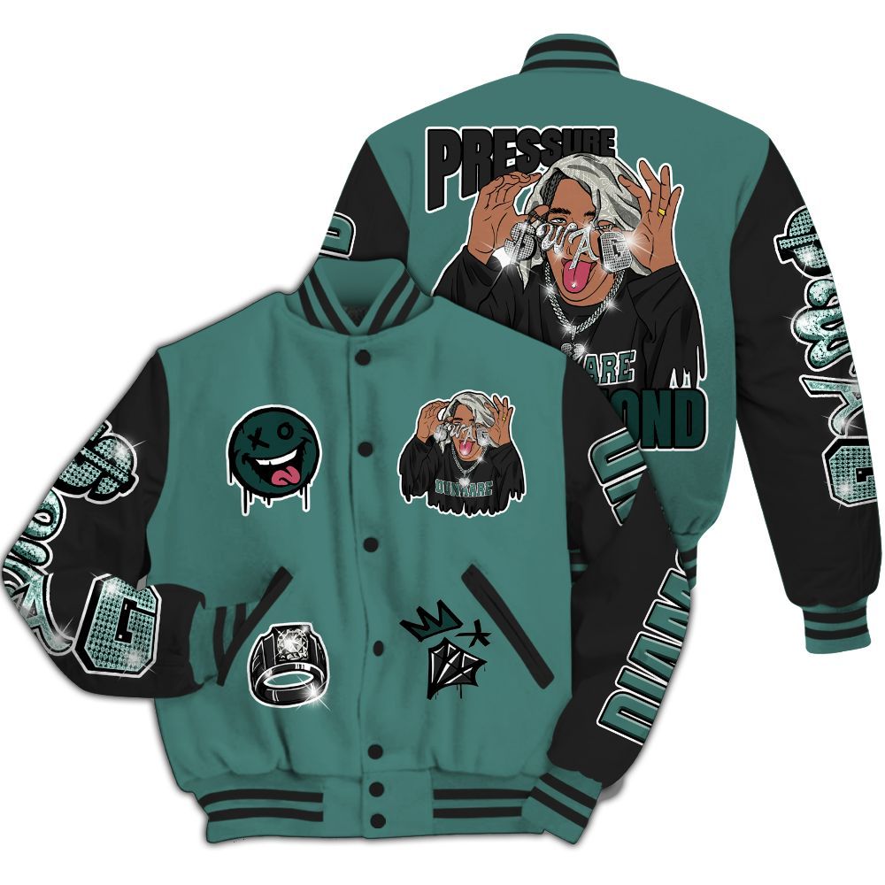 Varsity Jacket To Match Grandma's Driveway 4s - Pressures Makes Varsity Jacket To Match All Over Print