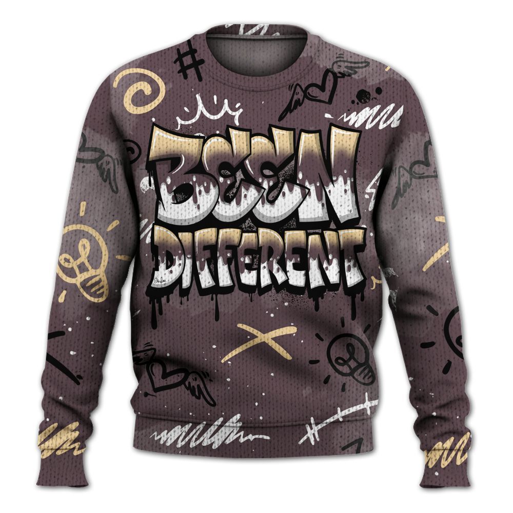 Knitted Sweater To Match AMM Black 3s - Drip Been Di2ferent