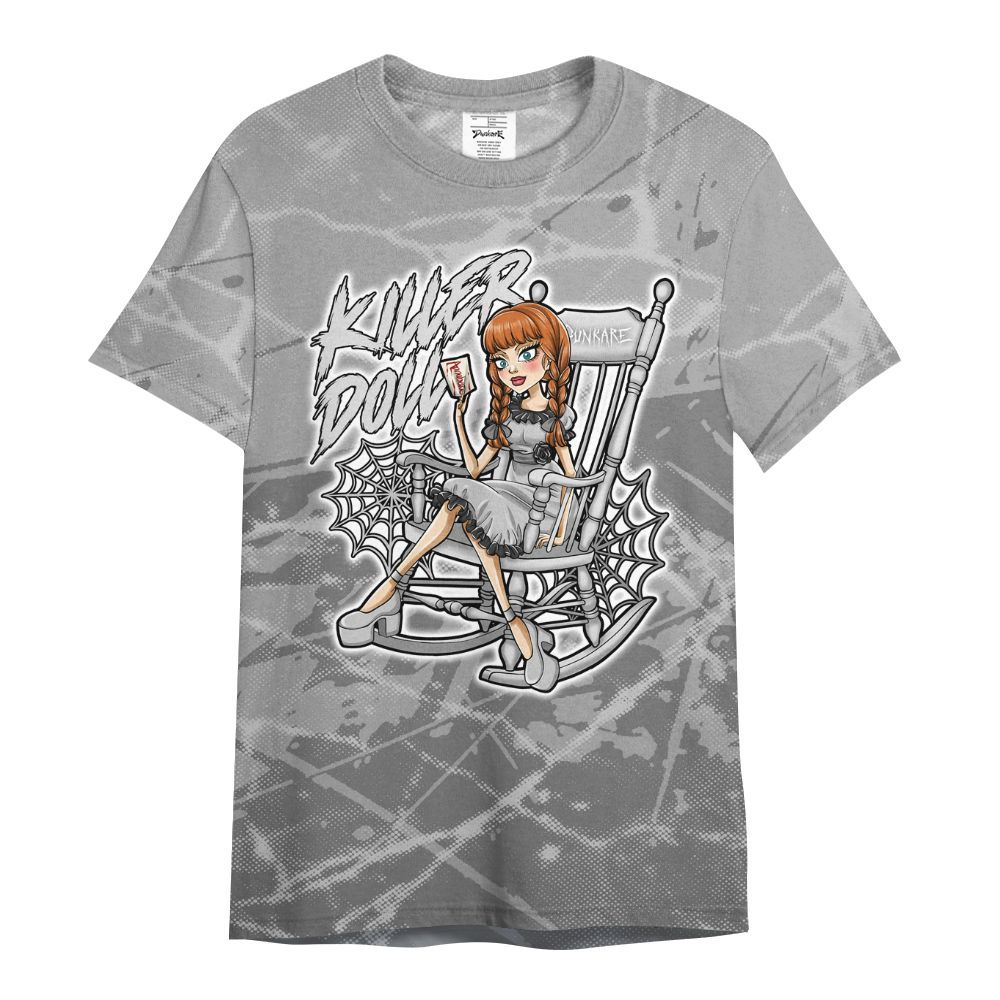 Shirt To Match Black Wolf Grey 12s - Killer Doll-A Halloween Profound All Over Print