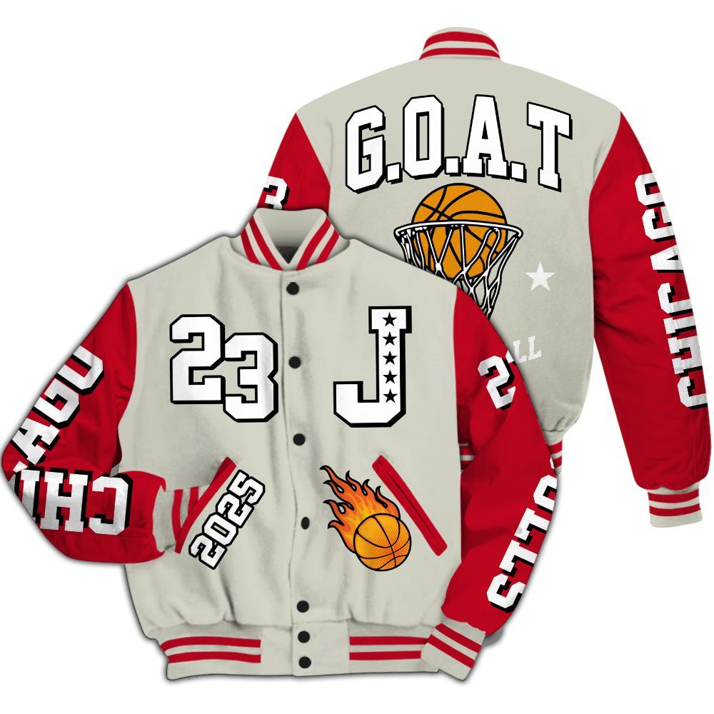 Varsity Jacket To Match El Grito 5s - Chicago 23 Basketball All Over Print