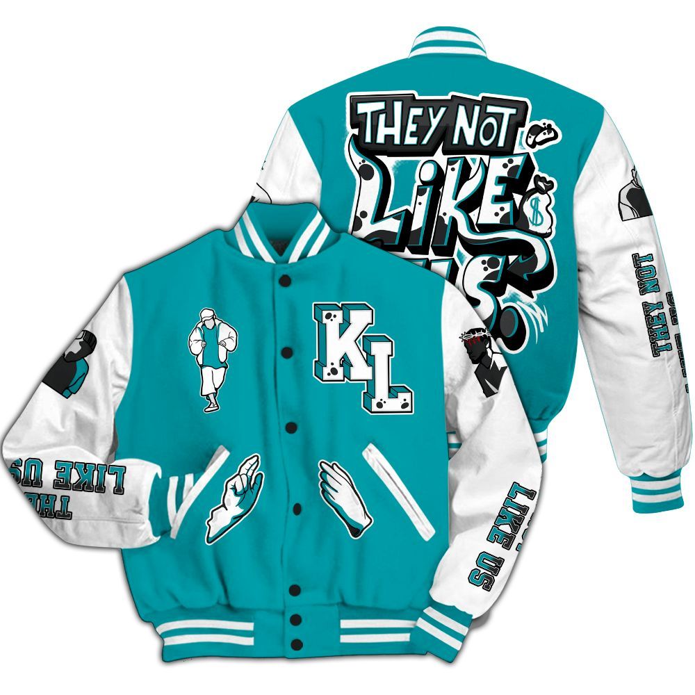 Varsity Jacket To Match Air Griffey Max Aquamarine 1s - Dislike Us Graphic All Over Print