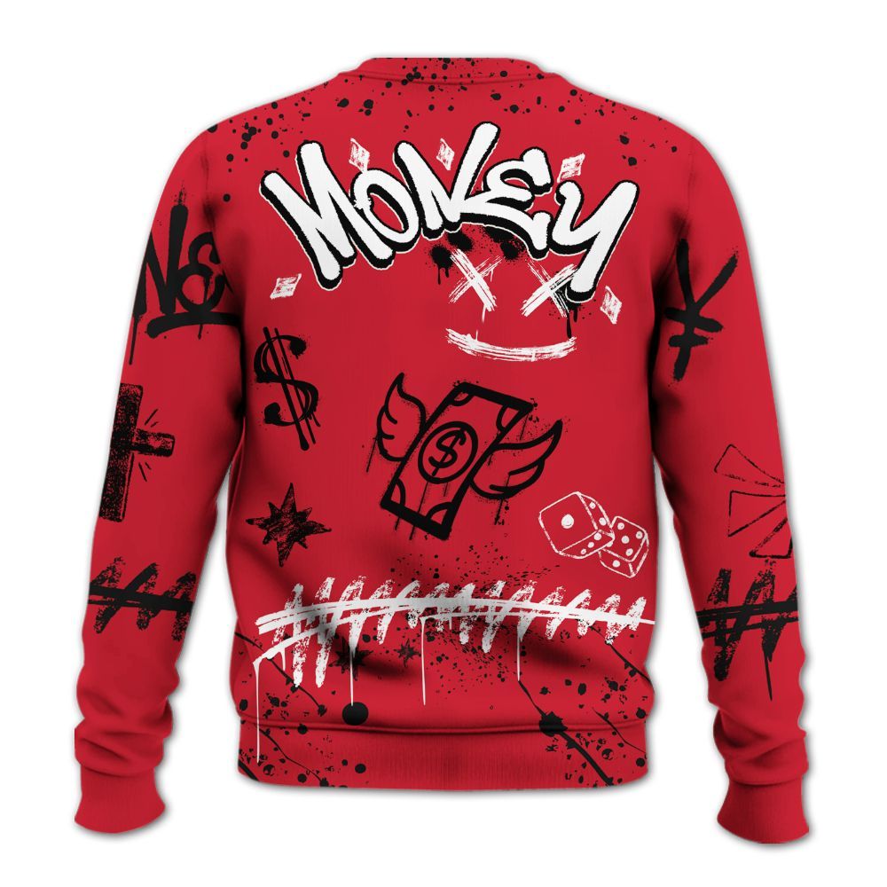 Sweatshirt To Match Flight Club 4s - Everybody Paid In Full Crayon All Over Print