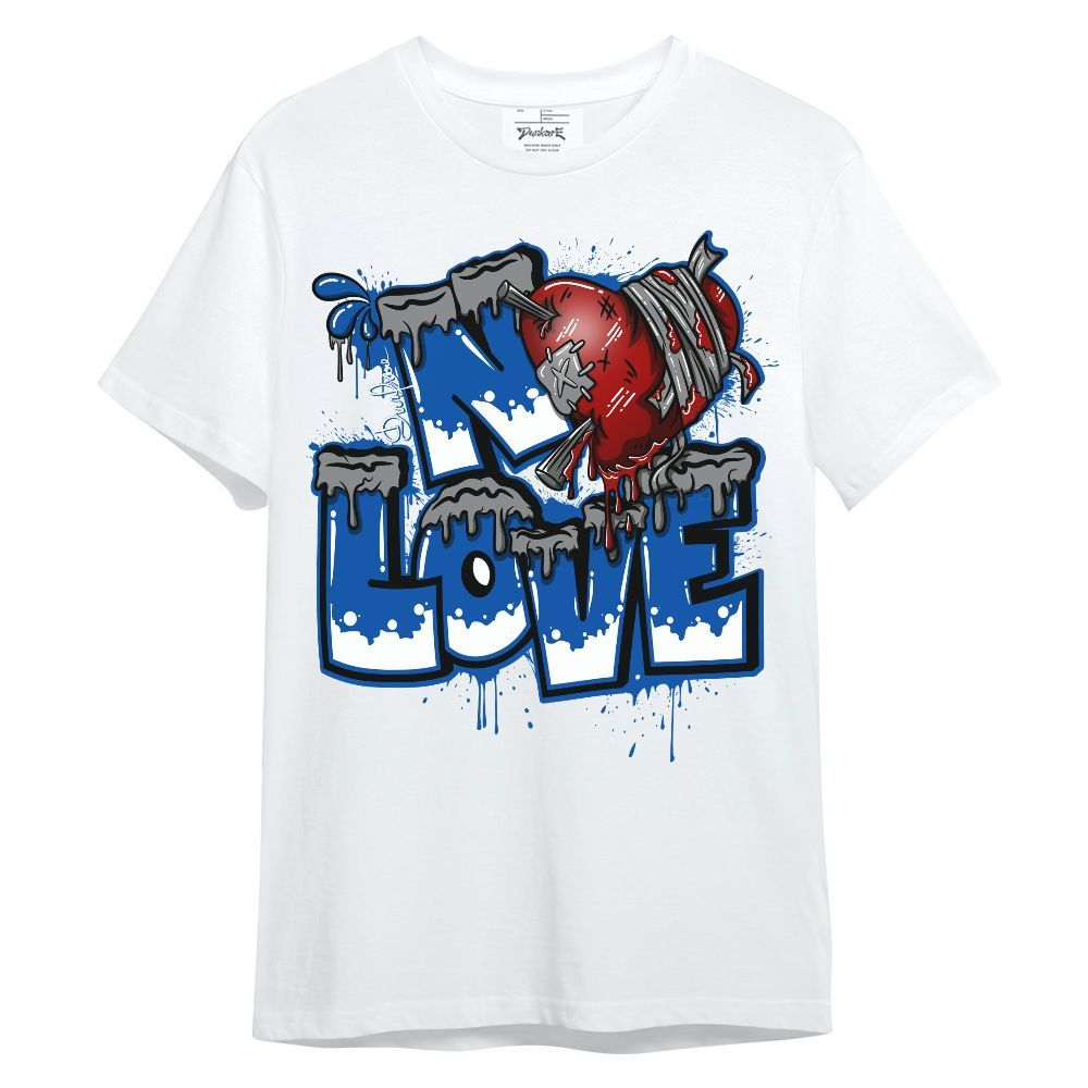 Shirt To Match Racer Blue 5s - Drip No Love Streetwear Unisex Shirt