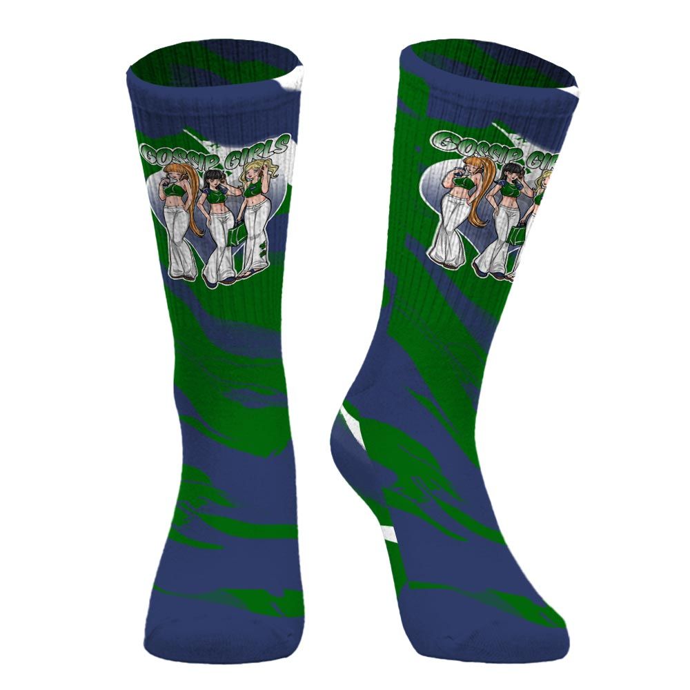 Sock To Match Midnight Navy 13s - Gossip'Girls Colored