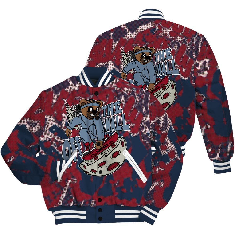 Varsity Jacket To Match Navy Blue 2024 6s Shirt - Quirky Bear Street All Over Print