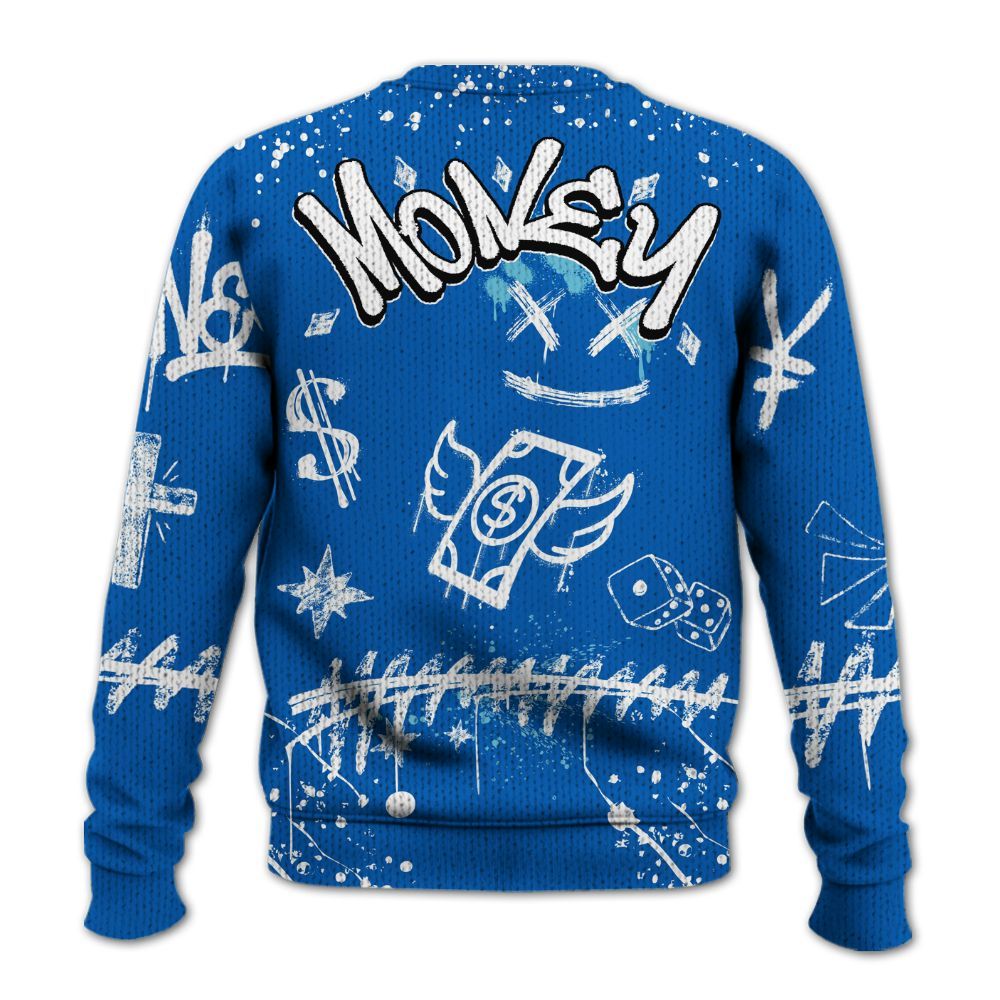 Knitted Sweater To Match Dunk Low Argon - Everybody Paid In Full Crayon