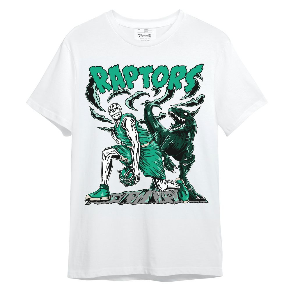 Shirt To Match Oxidized Green 4s - Raptors Skeleton Unisex Shirt