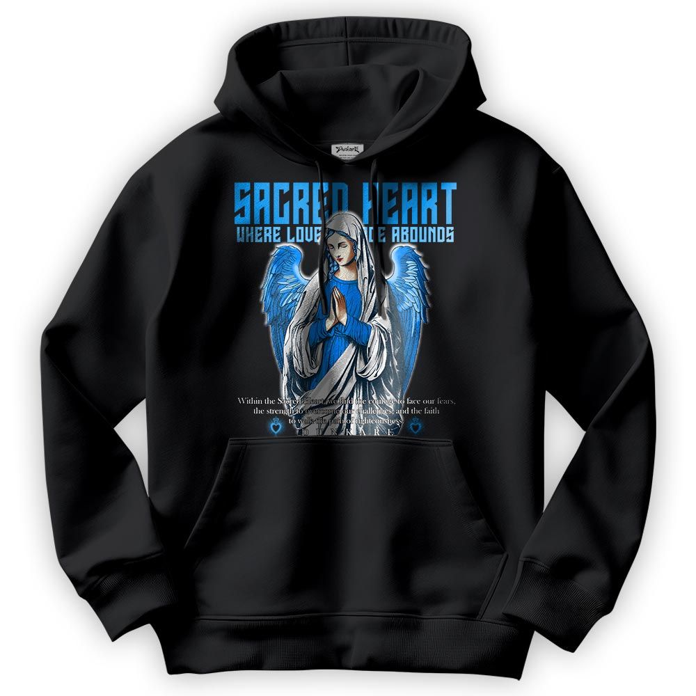 Sweatshirt To Match Hoodie Love's Grace, Military Blue 4s Hoodie, To Match Sneaker Military Blue 4s, Hoodie NCMD