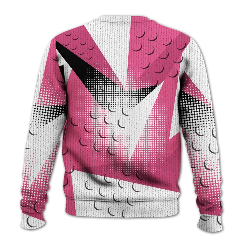 Knitted Sweater To Match Air Max SNDR Hyper Pink - Poly Custom Name Number 23 5s