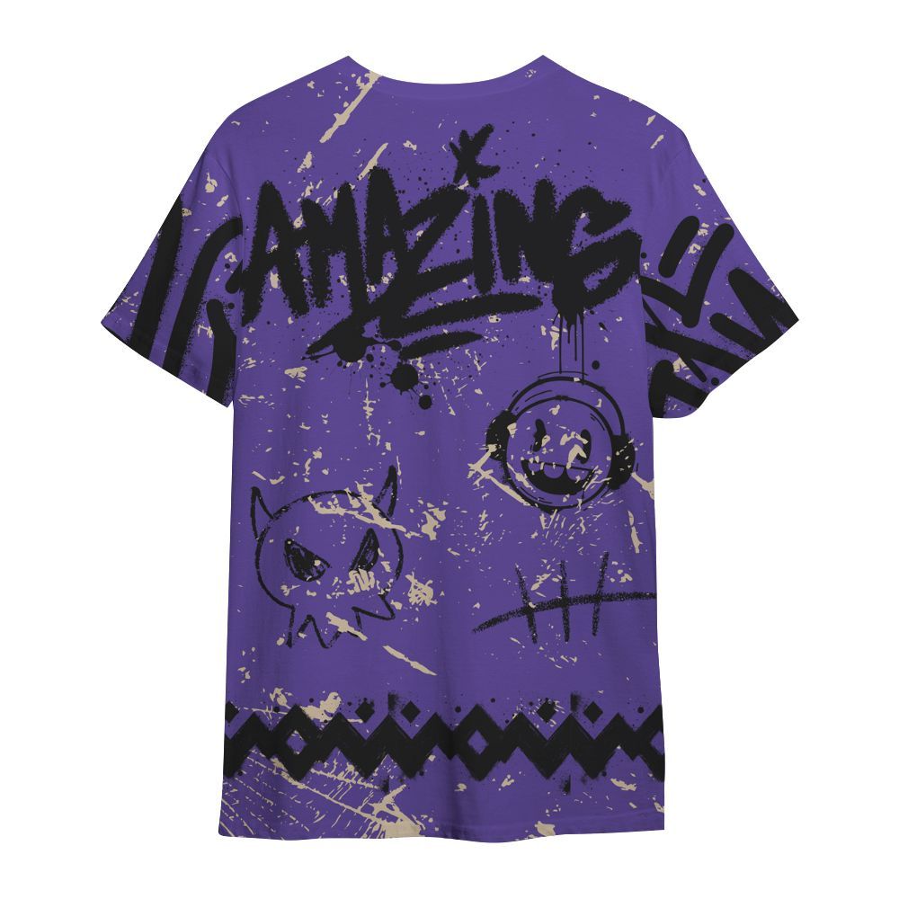 Shirt To Match Air Max Waffle SP Voltage Purple - Friday Sneaker Crayon All Over Print