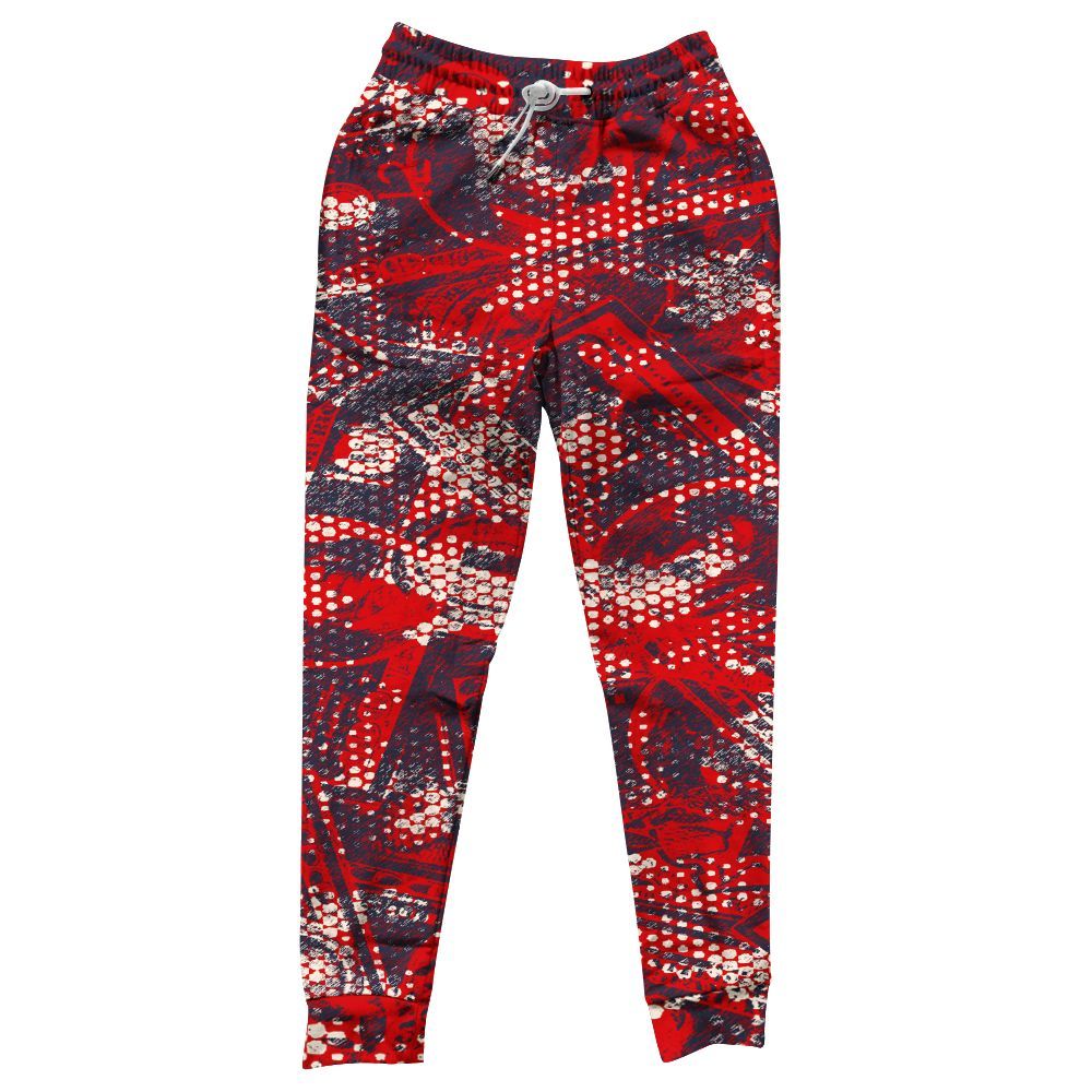 Sweatpant To Match Low OG Howard University 1s - Banknotes Art Graphic All Over Print